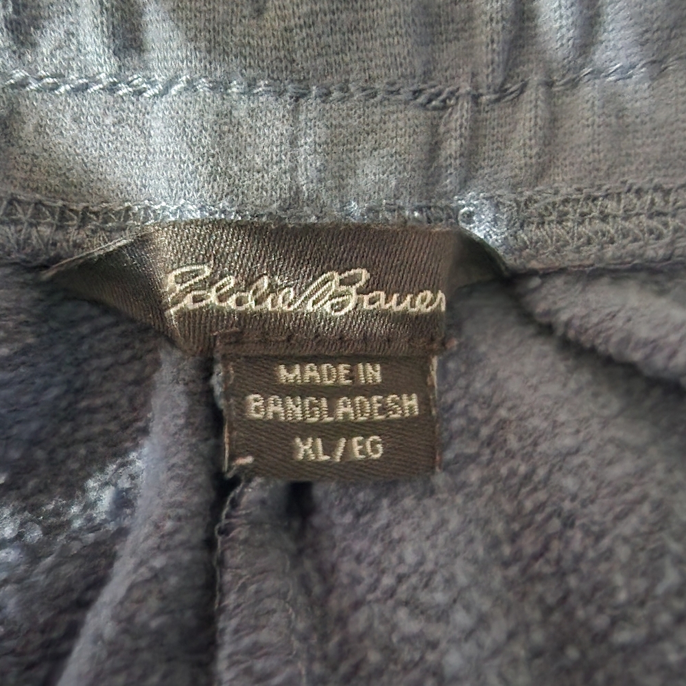 Eddie Bauer Blue Camp Fleece Jogger Pants, Size X-Large - Picture 3 of 4